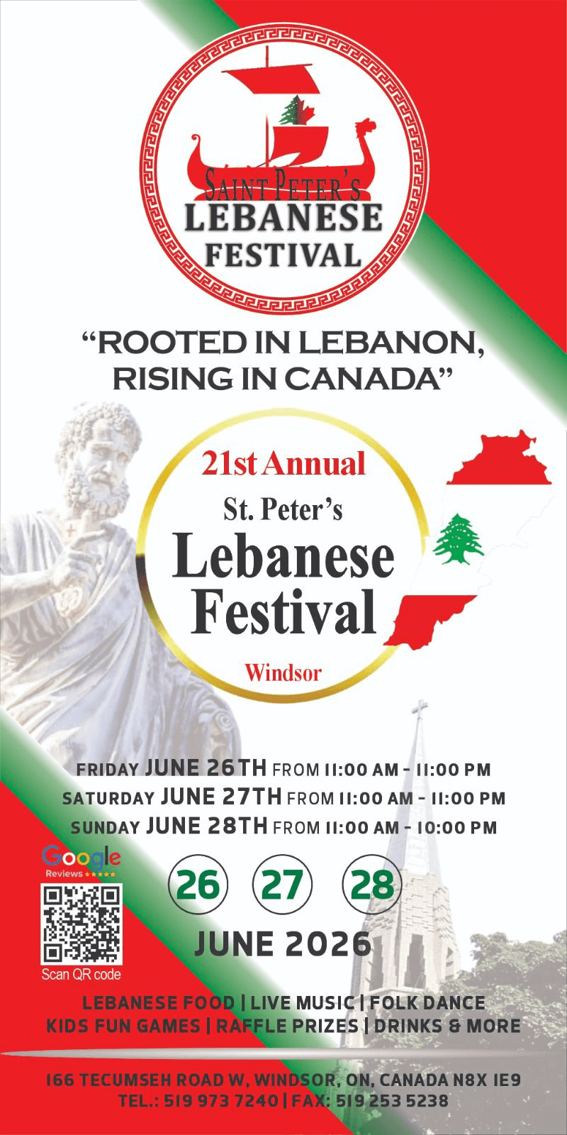 21st Annual St. Peter's Lebanese Festival poster